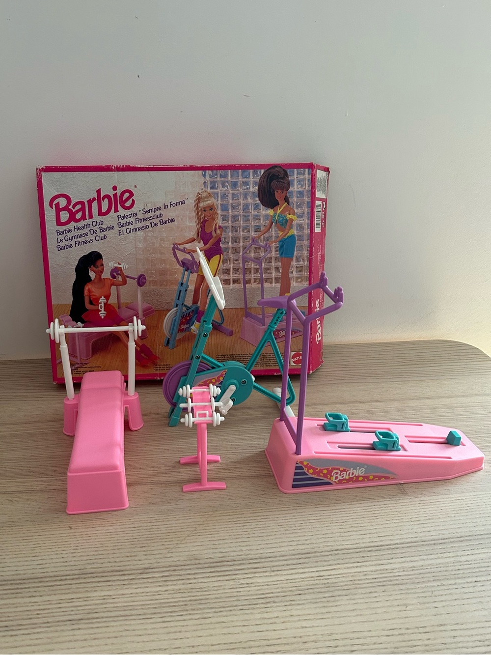 Mattel Barbie Health Club Gym Set Vintage